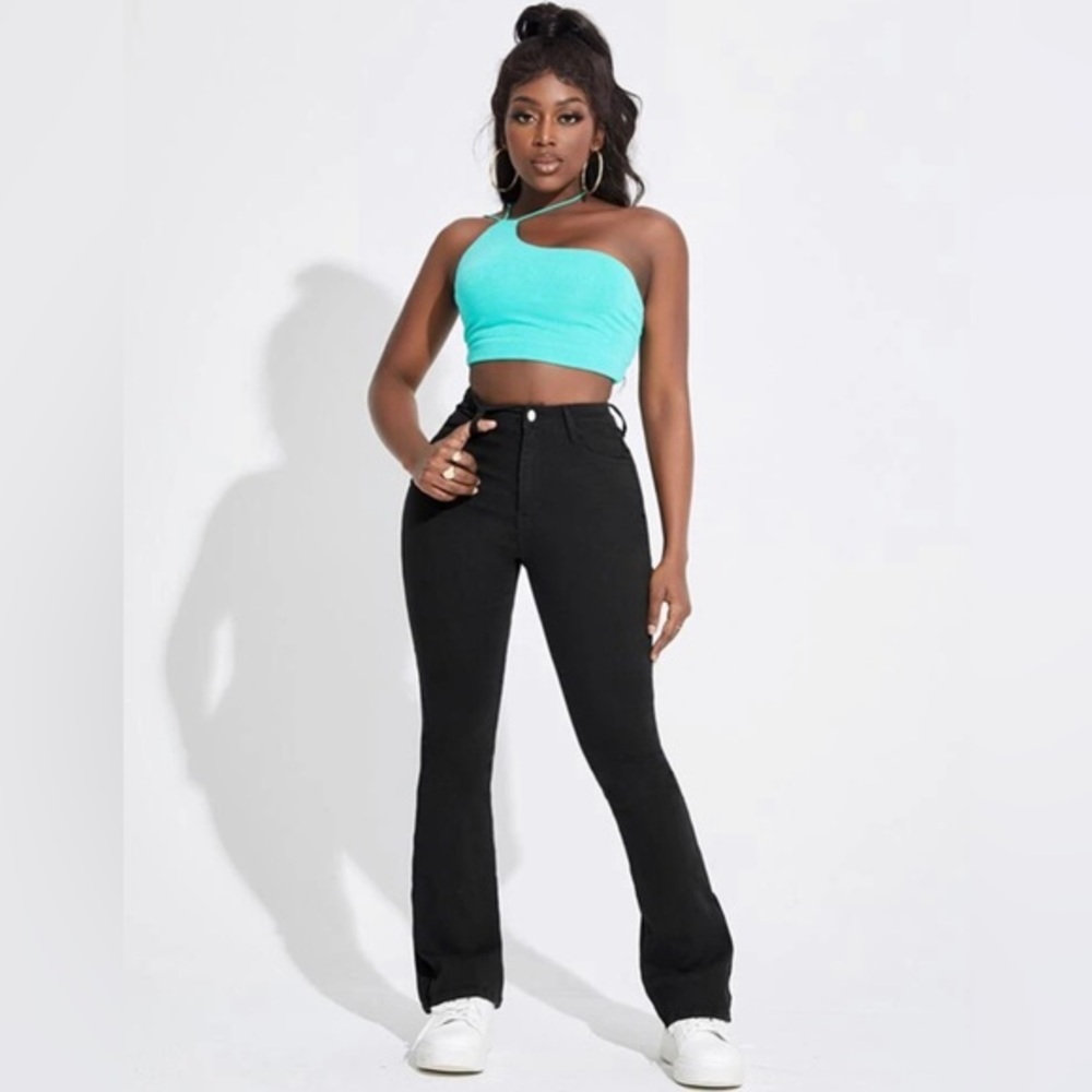 SHEIN SXY Slant Pocket Flare Leg Jeans Size XXL(14)